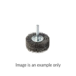 Spindle Mount Crimped Wire Wheel Brush | High Carbon Steel 0.3mm | 50mm Dia x 8mm Wide Boxed